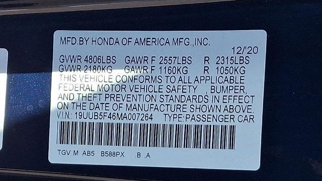 2021 Acura TLX w/Tech