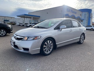 2010 Honda Civic with Alabaster Silver Metallic Exterior