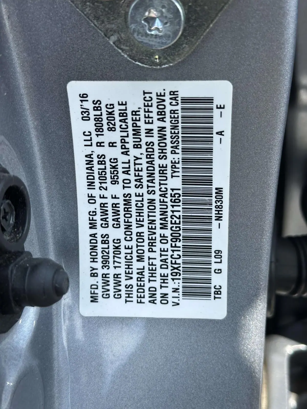 2016 Honda Civic - $15,348