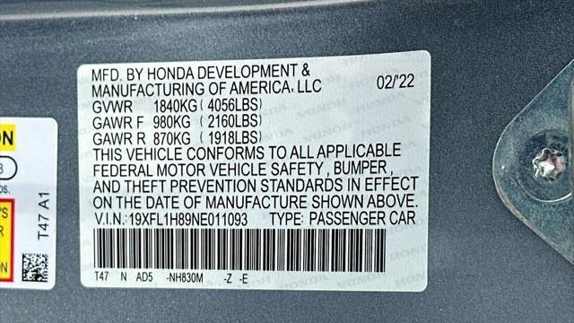2022 Honda Civic Sport Touring