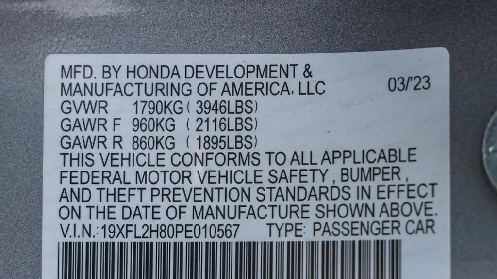 2023 Honda Civic Sport