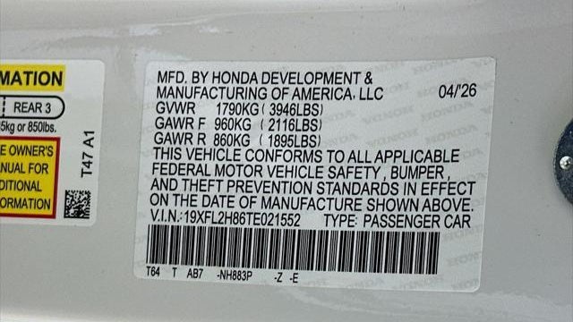 2026 Honda Civic Sport