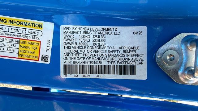2026 Honda Civic - $31,525