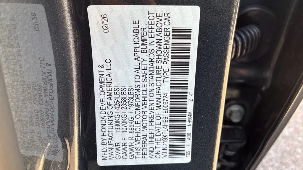 2026 Honda Civic Hybrid Sport Touring