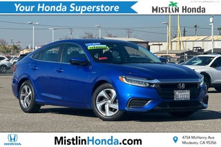 2019 Honda Insight with Aegean Blue Metallic Exterior