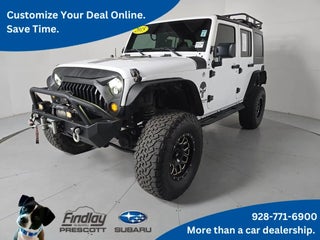 2015 Jeep Wrangler Unlimited with Bright White Clearcoat Exterior