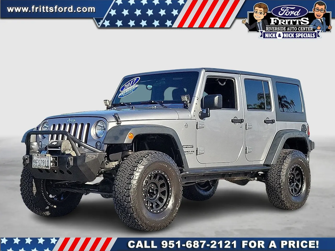 2017 Jeep Wrangler - $19,296