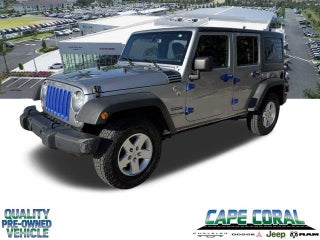 2018 Jeep Wrangler JK Unlimited with Billet Silver Metallic Clearcoat Exterior