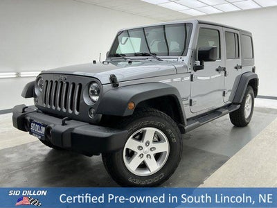 2018 Jeep Wrangler JK Unlimited 4X4 Sport 4DR SUV