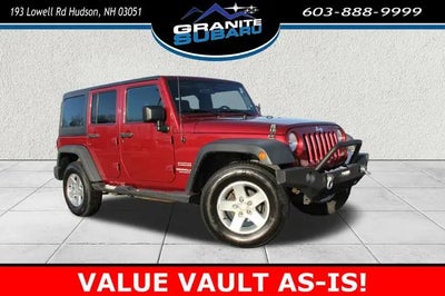 2012 Jeep Wrangler Unlimited 4X4 Sport 4DR SUV