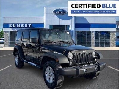 2018 Jeep Wrangler JK Unlimited 4X4 Sport 4DR SUV