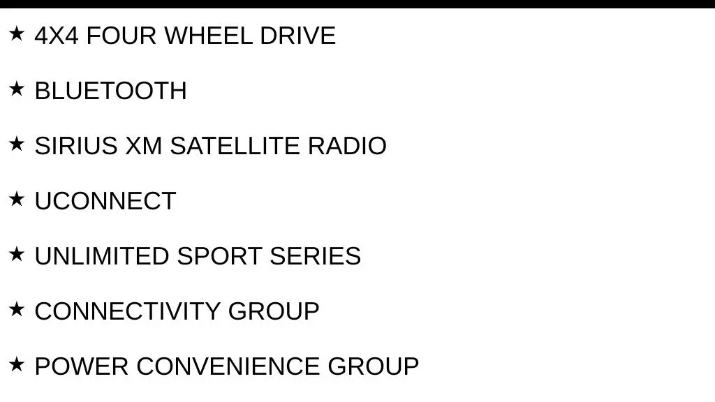 2018 Jeep Wrangler JK Unlimited Sport