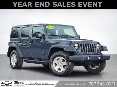 2016 Jeep Wrangler Unlimited 4X4 Sport S 4DR SUV