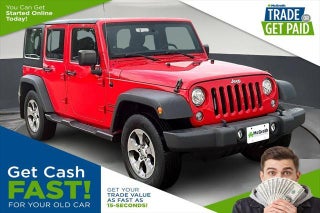2018 Jeep Wrangler JK Unlimited with Firecracker Red Clearcoat Exterior
