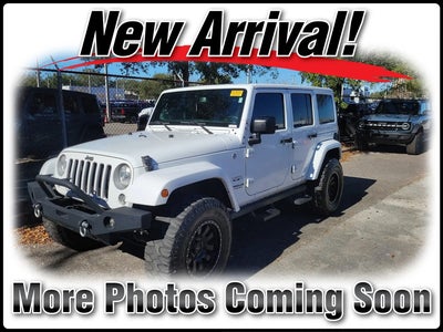 2017 Jeep Wrangler Unlimited 4X4 Sahara 4DR SUV