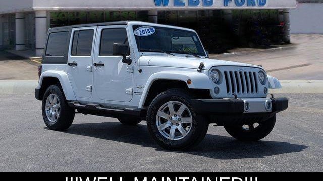 Preowned 2018 Jeep Wrangler JK Unlimited Sahara for Sale