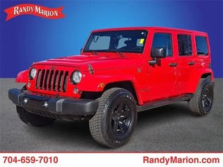 2018 Jeep Wrangler JK Unlimited with Firecracker Red Clearcoat Exterior