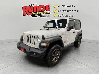 2019 Jeep Wrangler with Bright White Clearcoat Exterior