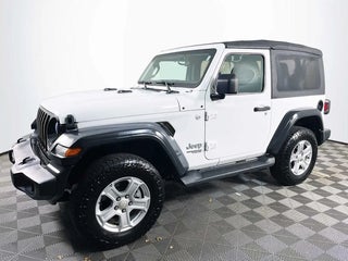 2020 Jeep Wrangler with Bright White Clearcoat Exterior