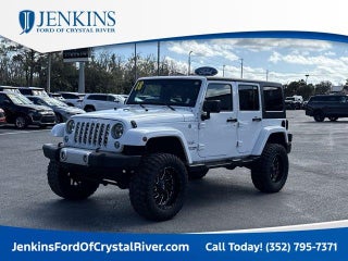2018 Jeep Wrangler JK Unlimited with Bright White Clearcoat Exterior