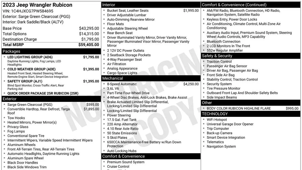 2023 Jeep Wrangler Rubicon