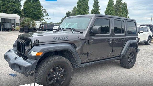 Preowned 2020 Jeep Wrangler Unlimited Black and Tan for Sale
