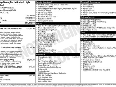 Photo of a 2022 Jeep Wrangler Unlimited 4X4 High Tide 4DR SUV for sale