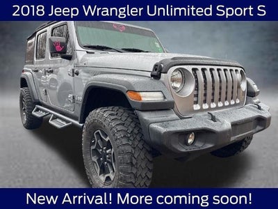 2018 Jeep Wrangler Unlimited 4X4 Sport S 4DR SUV (midyear Release)