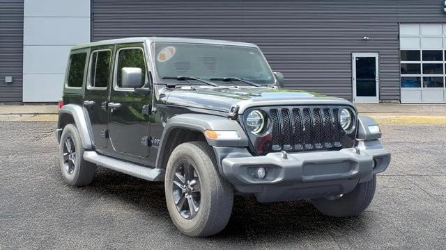 Preowned 2020 Jeep Wrangler Unlimited Black and Tan for Sale