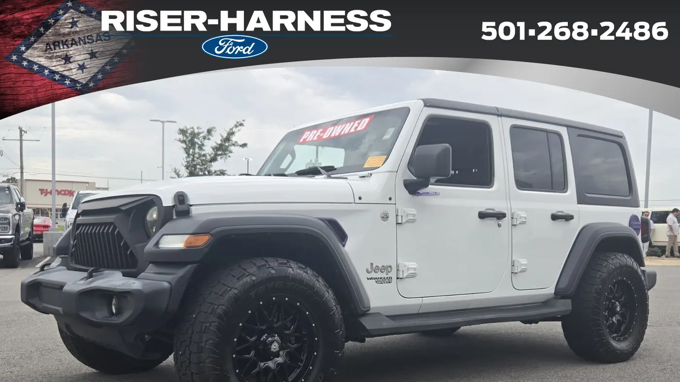 Preowned 2020 Jeep Wrangler Unlimited Black and Tan for Sale