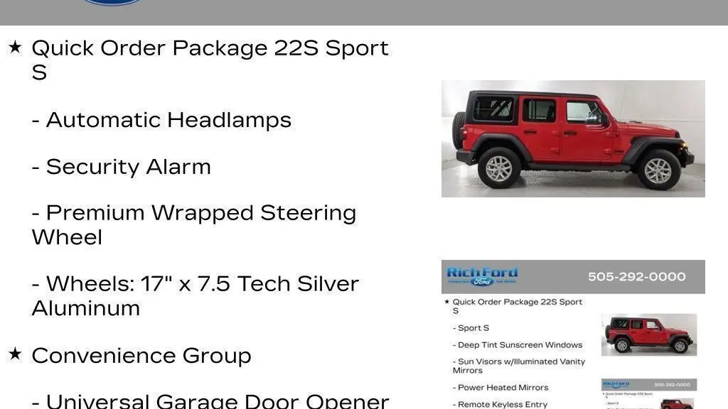 2023 Jeep Wrangler Sport