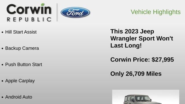 2023 Jeep Wrangler Sport