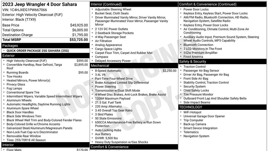 2023 Jeep Wrangler Sahara