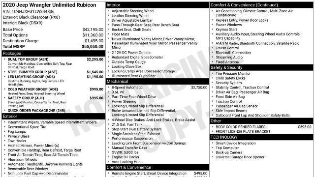 2020 Jeep Wrangler Unlimited Rubicon