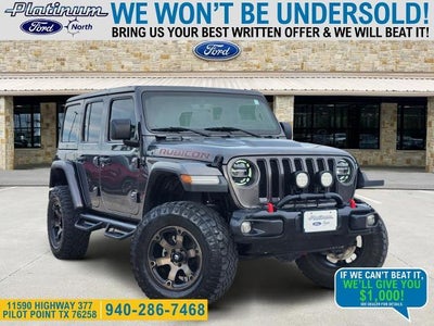 2018 Jeep Wrangler Unlimited 4X4 Rubicon 4DR SUV (midyear Release)