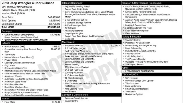 2023 Jeep Wrangler Rubicon