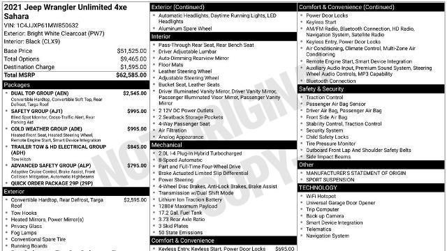 2021 Jeep Wrangler Unlimited Sahara 4xe