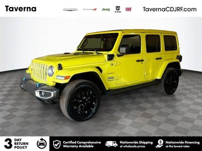 Photo of a 2022 Jeep Wrangler Unlimited 4X4 Sahara 4XE 4DR SUV for sale