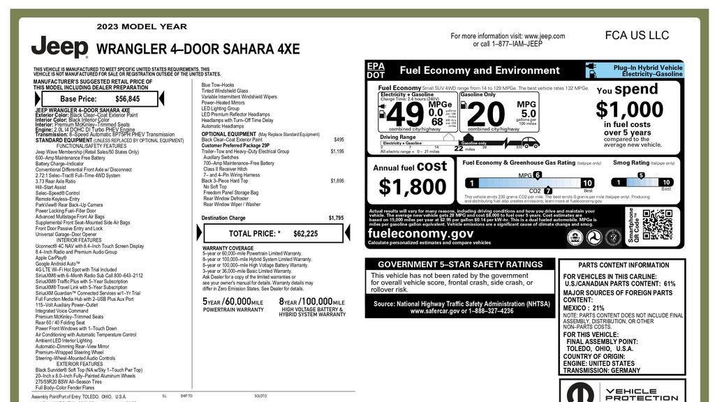 2023 Jeep Wrangler Sahara 4xe