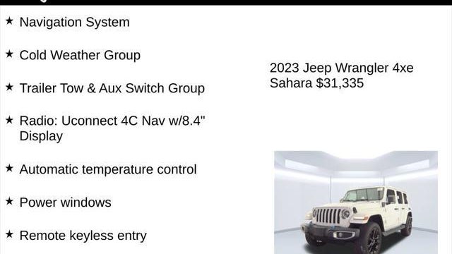 2023 Jeep Wrangler Sahara 4xe
