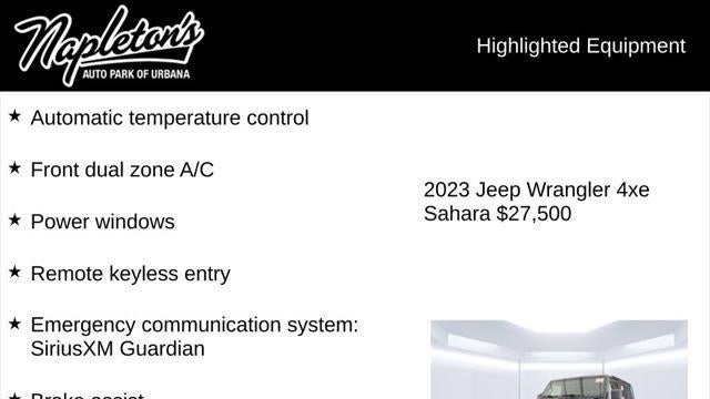 2023 Jeep Wrangler Sahara 4xe