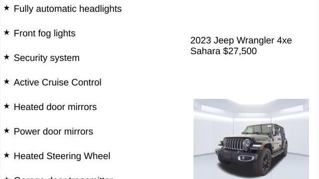 2023 Jeep Wrangler Sahara 4xe