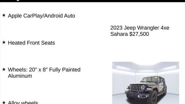 2023 Jeep Wrangler Sahara 4xe