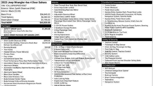 2023 Jeep Wrangler Sahara 4xe