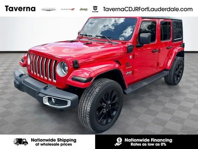 Photo of a 2023 Jeep Wrangler 4X4 Sahara 4XE 4DR SUV for sale