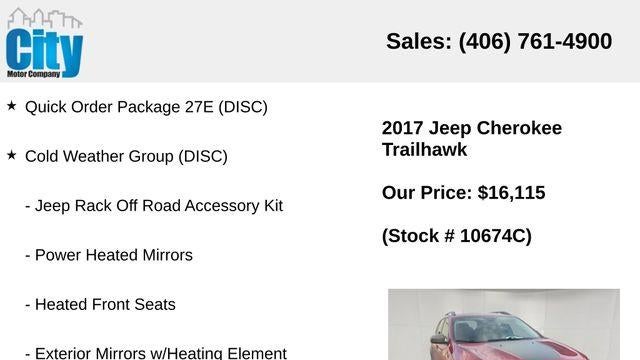 2017 Jeep Cherokee Trailhawk