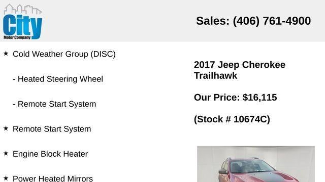 2017 Jeep Cherokee Trailhawk