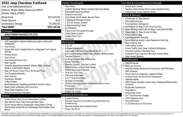 2022 Jeep Cherokee - $26,213
