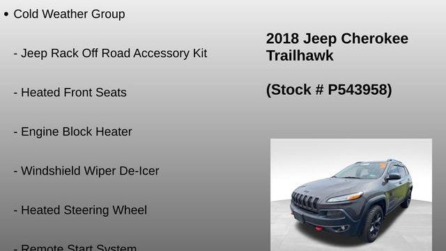 2018 Jeep Cherokee Trailhawk L Plus