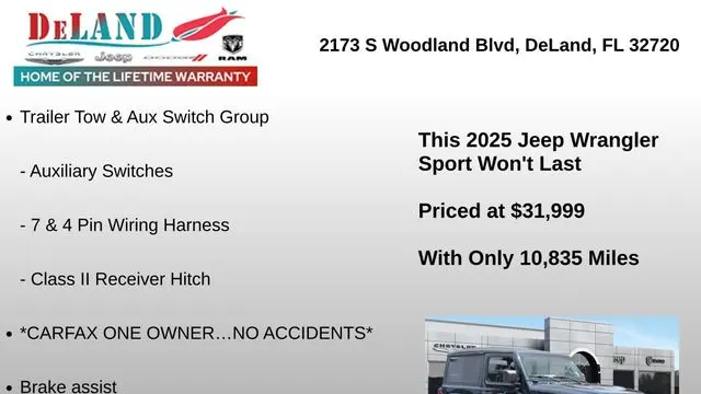 2025 Jeep Wrangler Sport